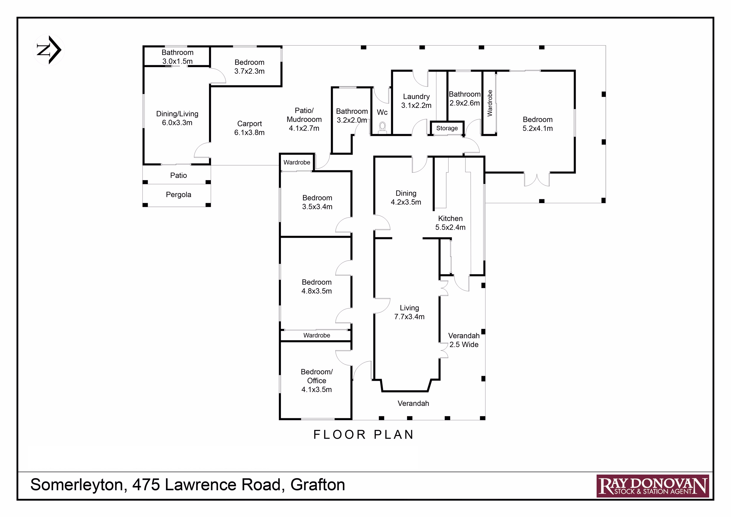 Floorplan with measures